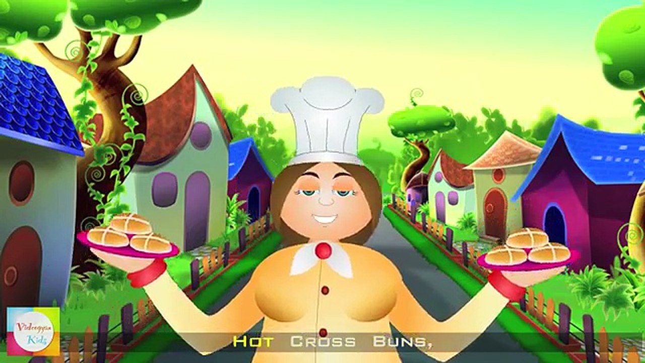 Hot Cross Buns Rhyme With Lyrics - Nursery Rhymes For Children
