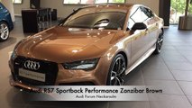 Audi Forum Neckarsulm - Audi RS 7 Sportback Performance in Zanzibar Brown