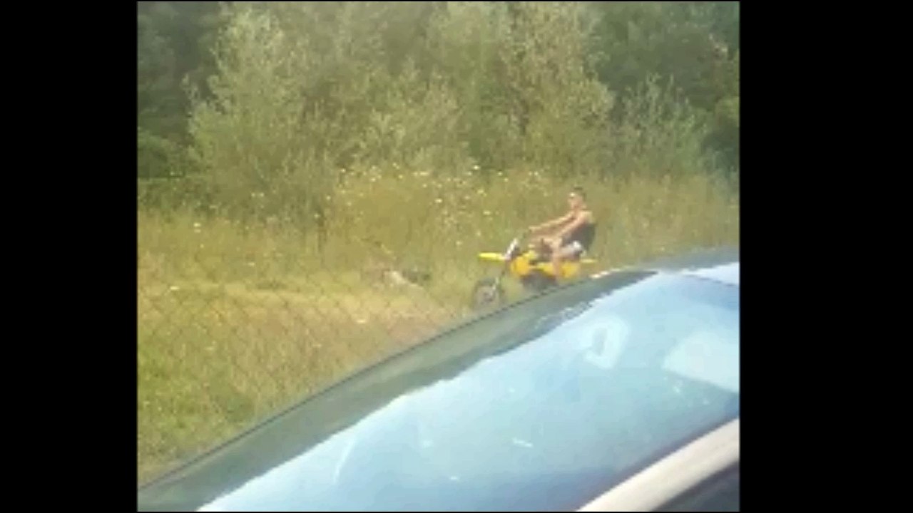 belle chute en moto de cross