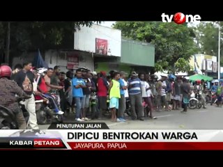 Bentrok Antar Warga, Jalanan Diblokade
