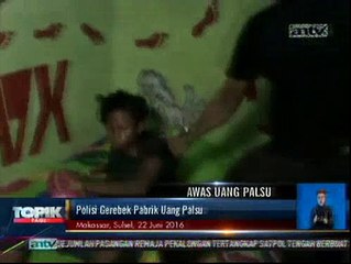 Polisi Gerebek Pabrik Uang Palsu di Jeneponto