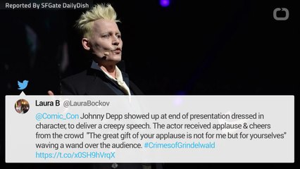 Johnny Depp Makes Surprise Appearance At Comic-Con