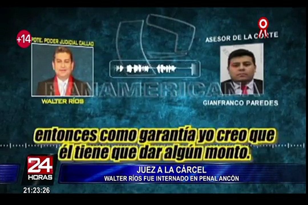 Exmagistrado Walter Ríos Montalvo fue trasladado al penal Ancón I