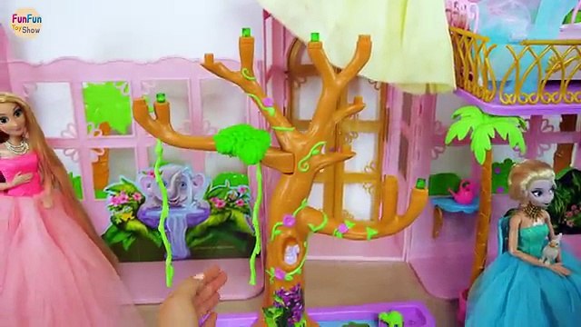 Princess Barbie Enchanted Greenhouse Castle Kastil boneka Putri Barbie Princesa cartoon video