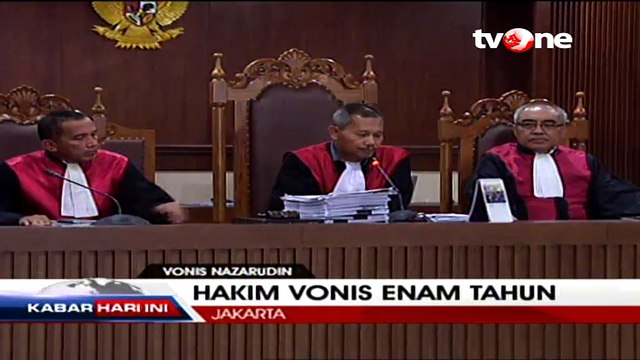 Nazaruddin Divonis 6 Tahun Penjara
