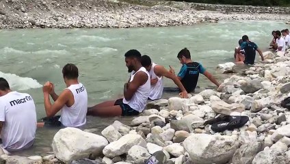 Auronzo giorno 8 - Bagno al torrente