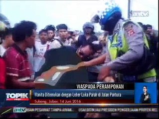 Wanita dengan Leher Tersayat Terkapar di Jalur Pantura