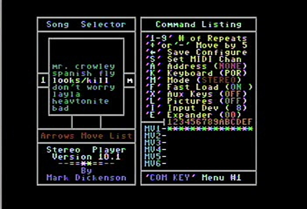 Motley Crue "Looks That Kill" Commodore 64 Stereo Sid Player Keyboard