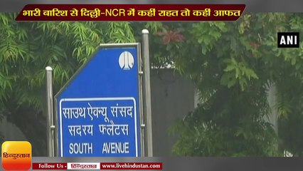 Heavy rainfall gives some relief to Delhi-NCR people