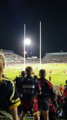 Ball Takes out Kid in Crowd