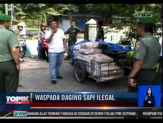 Petugas Tangkap Oknum TNI Penyalur Daging Sapi Ilegal