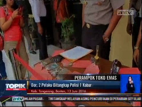 2 Perampok Toko Emas Ditangkap Polisi, 1 Kabur