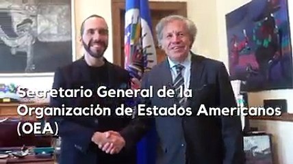 Video, Reunión de Nayib Bukele con el Secretario General de la OEA Luis Almagro