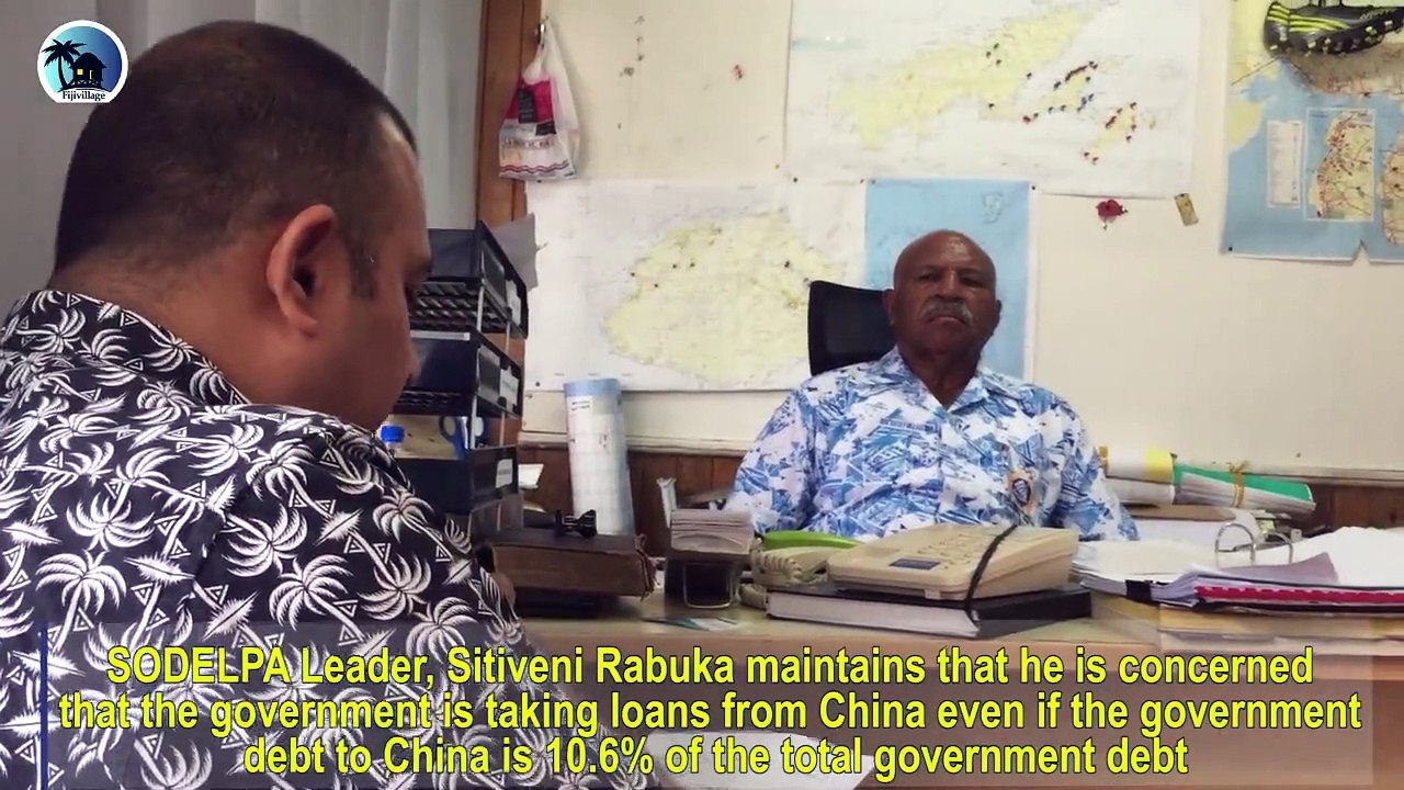 SODELPA Leader Sitiveni Rabuka maintains that he is concerned that the government is taking loans from China even if the government debt to China is 10.6% of th
