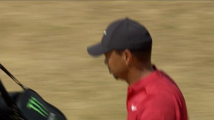 Premier coup magnifique de Tiger Woods, en position de birdie !