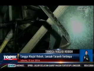 Pengurus Masjid Tertimpa Tembok Saat Tarawih