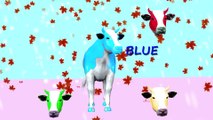 WORNG HEADS matching games for farm animals .learn cow colors for cartoon children's rhymes || rhymes 3D world