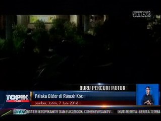 Sempat Kabur, Pencuri Motor Ditembak di Rumah Kos