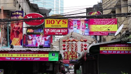 Early Morning Walk Along Patpong Gay Street In Bangkok