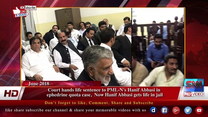 Court hands life sentence to PML-N's Hanif Abbasi in  ephedrine quota case,  Now Hanif Abbasi gets life in jail