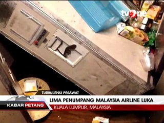 Turbulensi Malaysia Airlines, Sejumlah Penumpang Terluka
