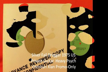 Silver "Fail Dragger" 1975 US Private Guitar  Heavy Psych Christian Xian Promo-Only