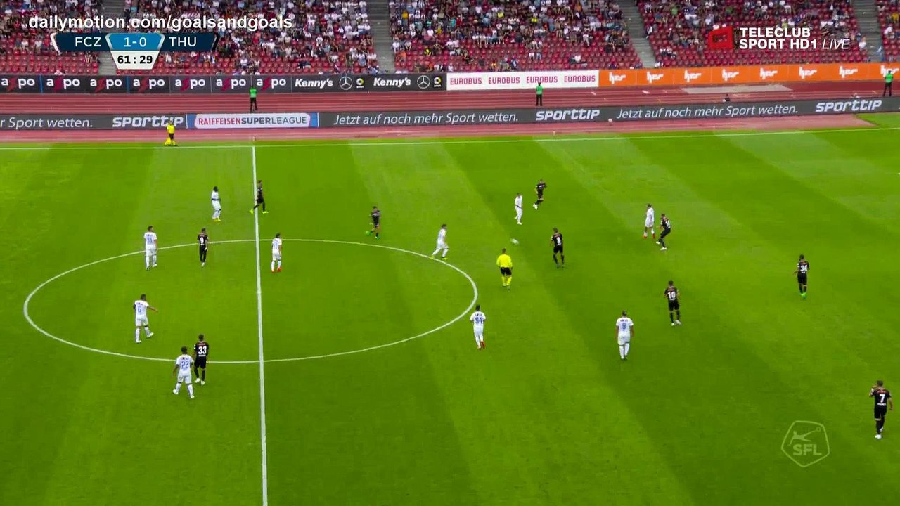 Adrian Winter Goal HD - FC Zurich 2 - 0 Thun - 22.07.2018 (Full Replay)