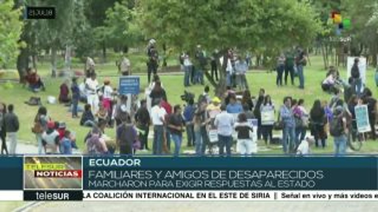Marchan en Ecuador para rechazar las desaparici...