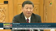 Xi Jinping destaca las buenas relaciones entre China y Ruanda