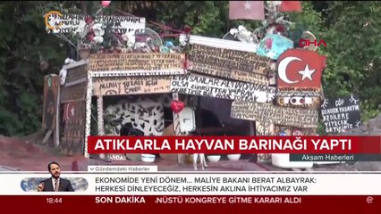 Atıklarla hayvan barınağı