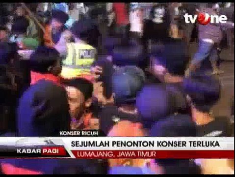 Konser Musik Ricuh, Sejumlah Penonton Terluka