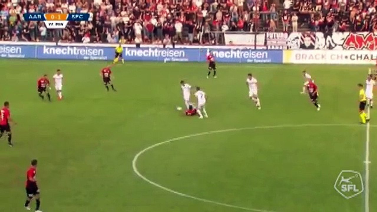 Aarau 0:2 Servette (Switzerland. Challenge League. 21 July 2018)