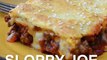 These SLOPPY JOE SQUARES have all the goodness of Sloppy Joes in casserole form! A made from scratch  filling is topped with cheese and baked between layers of
