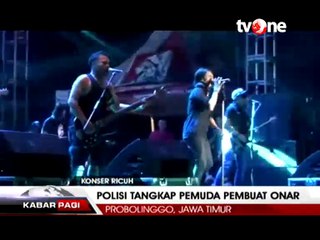Tawuran Penonton saat Konser Musik di Probolinggo