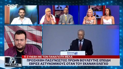 Προσήχθη πασίγνωστος πρώην βουλευτής επειδή έβρισε αστυνομικούς όταν του έκαναν έλεγχο (ΑΡΤ, 20/7/18)