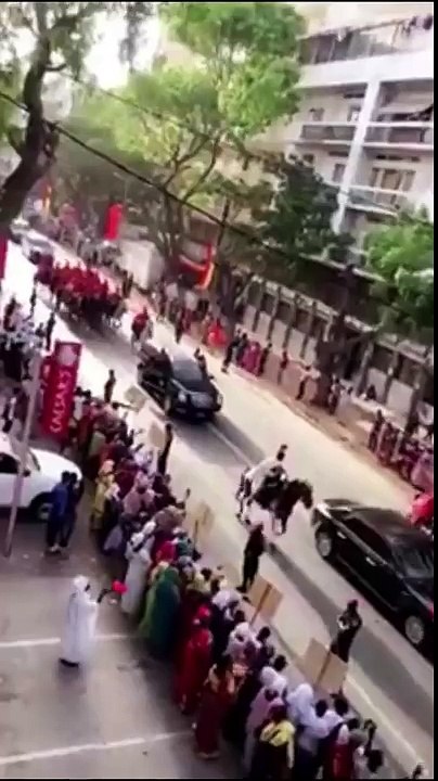 cheval du cortège de macky tombe
