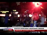 Bentrok di Unismuh Makassar,  Kantor Sekretariat Dibakar