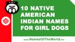 10 native american indian names for girl dogs - the best pet names - www.namesoftheworld.net