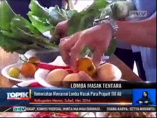 Puluhan Prajurit TNI AU Ikut Lomba Masak Nasi Goreng