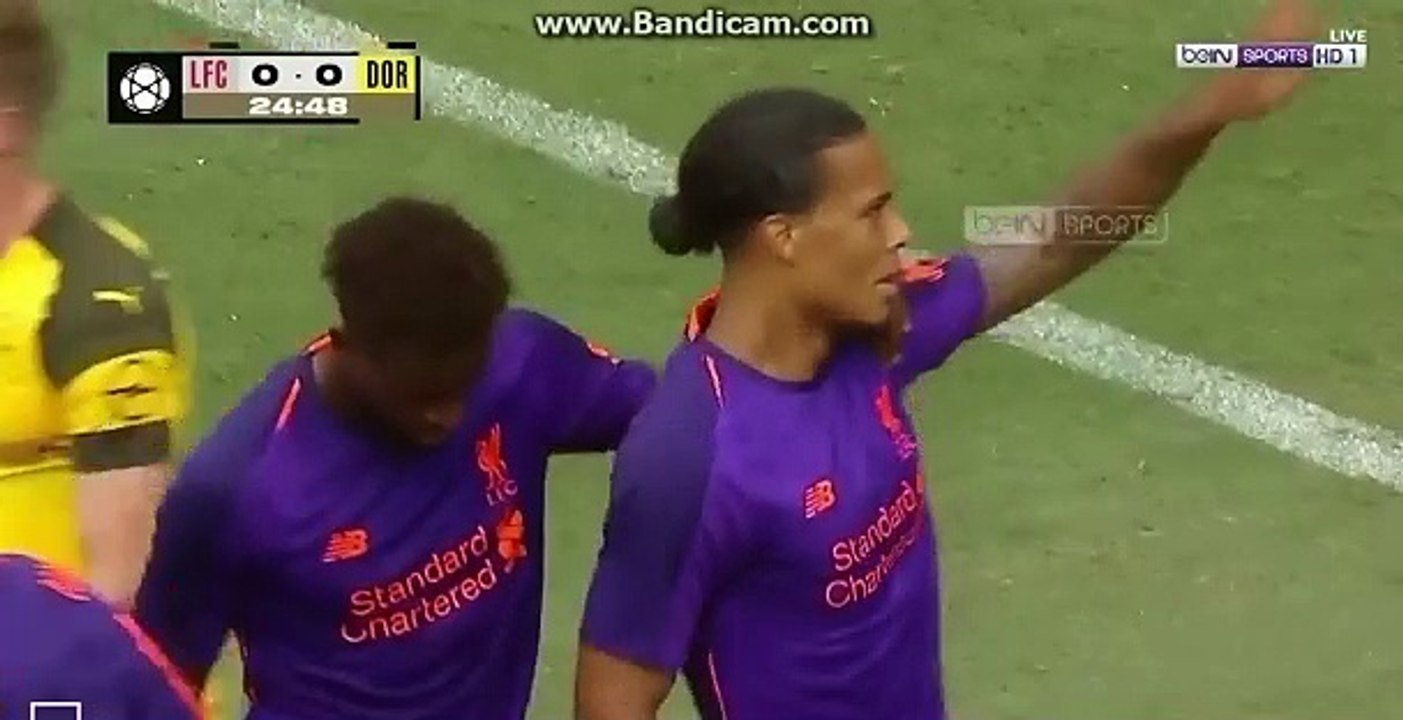 Virgil Van Dijk Goal HD - Liverpool 1-0 Dortmund 22.07.2018