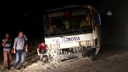 Kalp Krizi Geçiren Sürücünün Kullandığı Midibüs Devrildi: 1 Ölü, 14 Yaralı