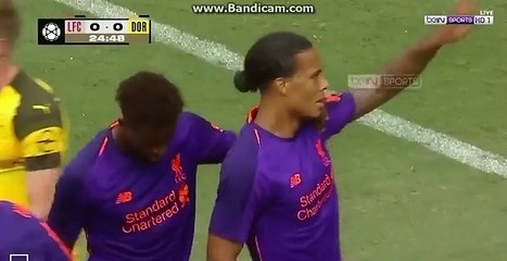 Virgil Van Dijk Goal HD - Liverpool 1-0 Dortmund 22.07.2018