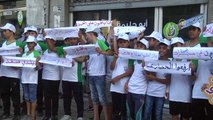 Gazze'deki Çocuklardan İsrail Karşıtı Gösteri