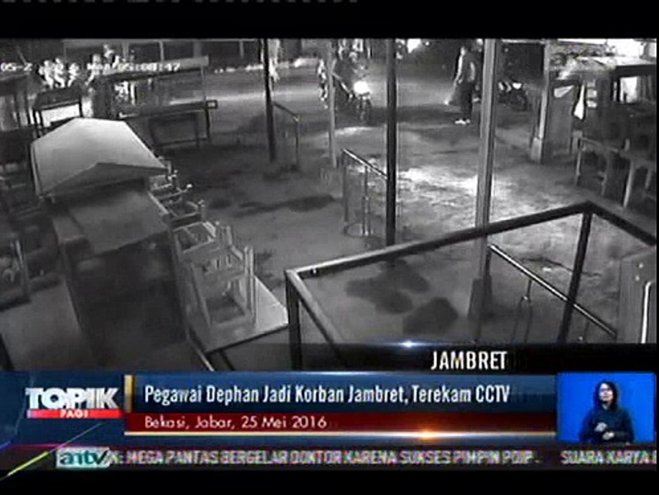 Terekam CCTV, Pegawai Dephan Jadi Korban Penjambretan