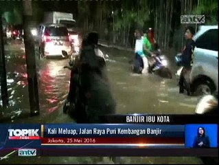 Kali Meluap, Jalanan di Jakarta Barat Banjir
