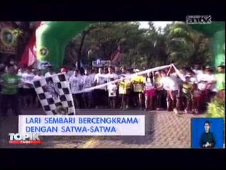Olahraga Sambil Bercengkrama dengan Satwa di Taman Safari