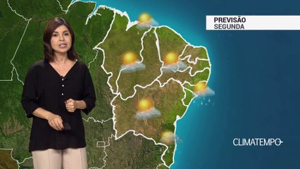 Previsão Nordeste – Tempo instável no sul da Bahia