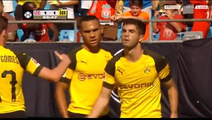 Pulisic C. (Penalty) Goal HD - Liverpool 1-1 Dortmund 22.07.2018