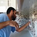 بەڕاستی زۆر جوان و نایابە ❤️How to install glass mosaics from the tiles master.!Credit: şehmus kalkan - goo.gl/uxuTZN