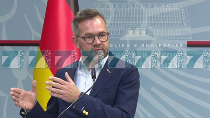 MINISTRI GJERMAN PER EUROPEN NE TIRANE - News, Lajme - Kanali 7